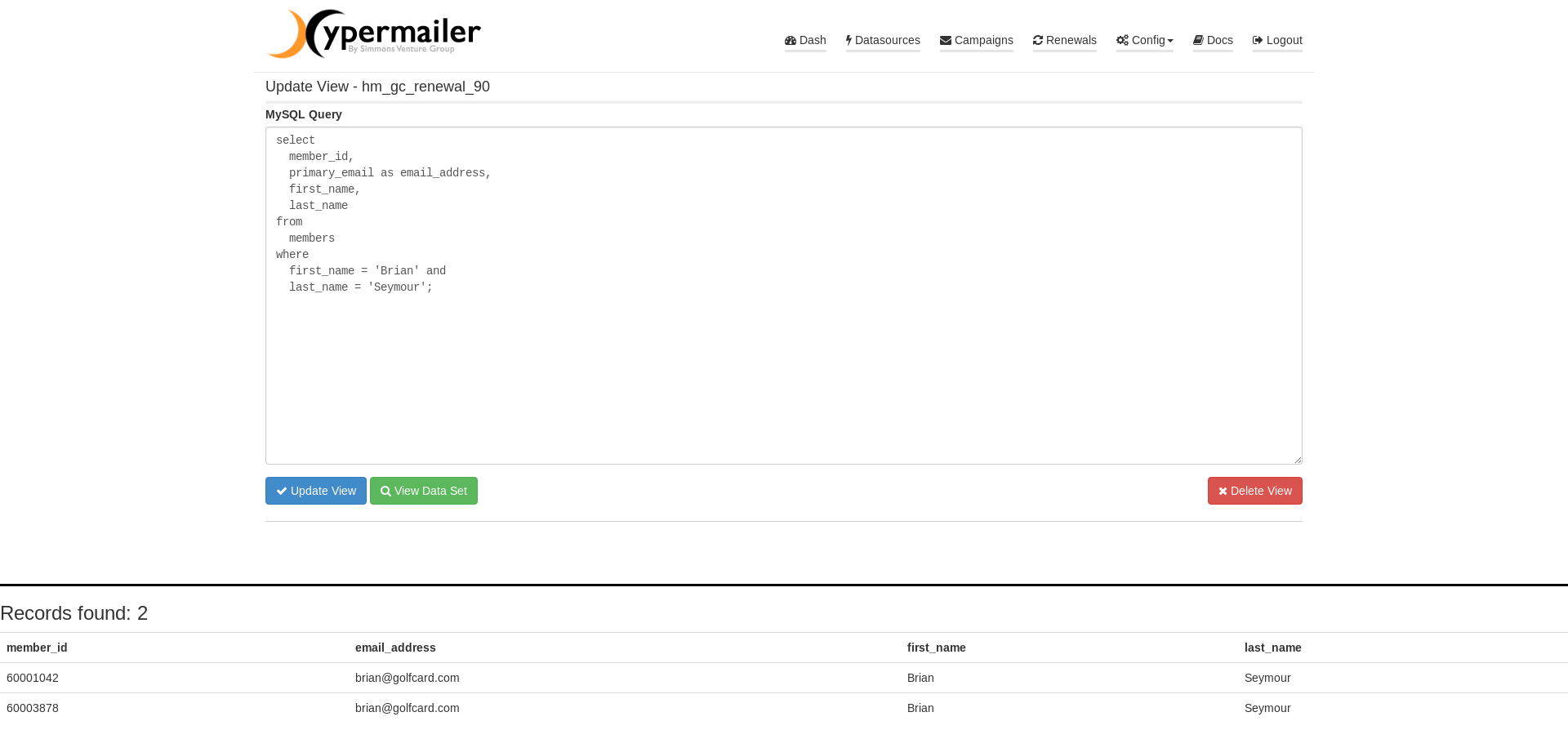 Dataset/View Creator